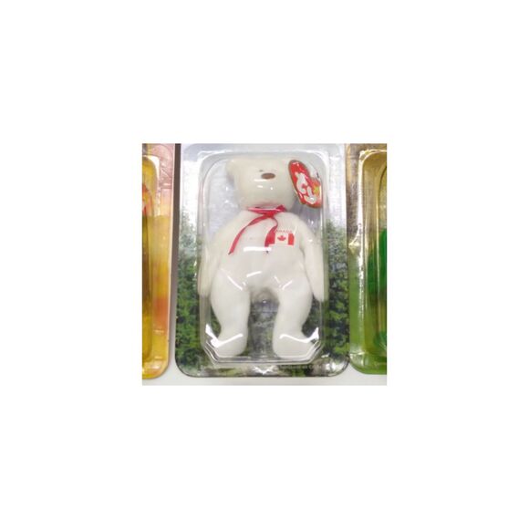 TY Beanie Babies Mcdonalds International Bears Set Of (4) With Errors RARE NIB